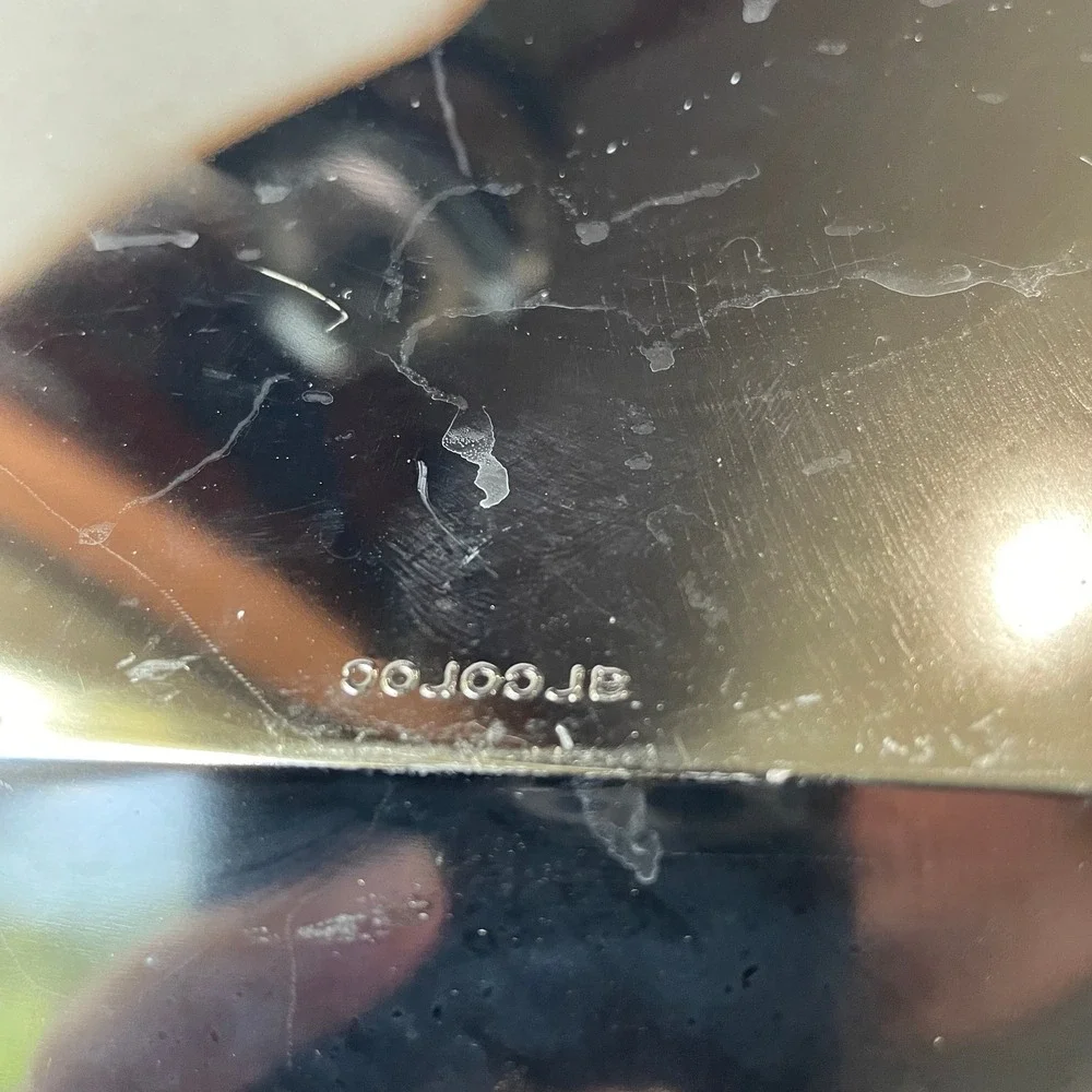 Arcoroc France Octime Black Octagon Glass 12